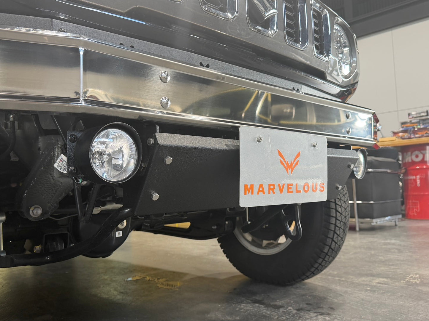 【JIMNY/SIERRA /NOMADE】ステンレス&スチール  フロントバンパー　JB64W JB74W JC74W