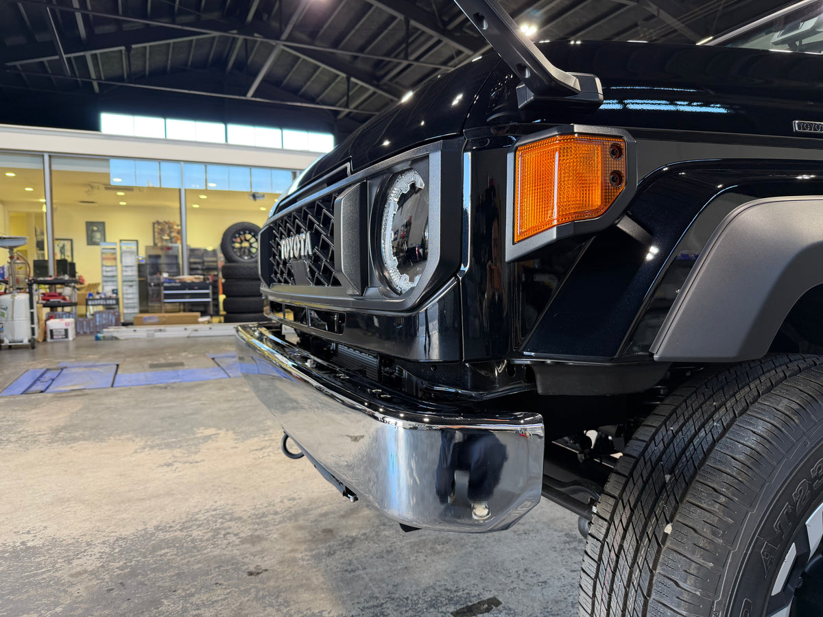 【LAND CRUISER70】　フロントメッキバンパー取付キット　GDJ76W　【先行受注 １１月から順次発送】